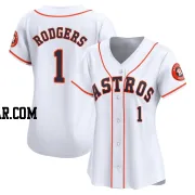 Brendan Rodgers Women's Houston Astros White Limited Home Jersey