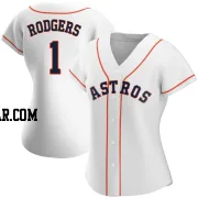 Brendan Rodgers Women's Houston Astros White Replica Home Jersey
