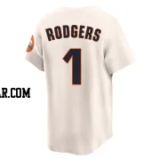 Brendan Rodgers Youth Houston Astros Cream Limited Throwback Cooperstown Collection Jersey