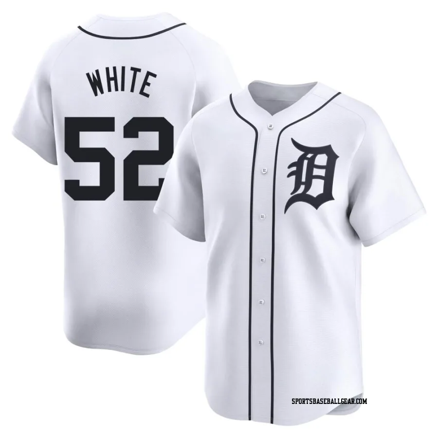 Brendan White Men's Detroit Tigers White Limited Home Jersey