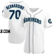 Brennan Bernardino Men's Seattle Mariners White Authentic Home Jersey