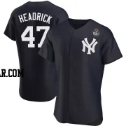 Brent Headrick Men's New York Yankees Navy Authentic Alternate 2024 World Series Jersey
