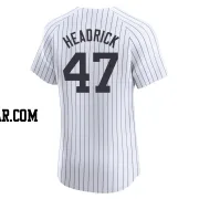 Brent Headrick Men's New York Yankees White Elite Home 2024 World Series Jersey
