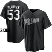 Brent Headrick Youth Minnesota Twins Black/White Replica Jersey