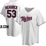 Brent Headrick Youth Minnesota Twins White Replica Home Jersey