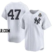 Brent Headrick Youth New York Yankees White Limited Yankee Home 2nd 2024 World Series Jersey
