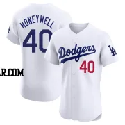 Brent Honeywell Men's Los Angeles Dodgers White Elite Home Jersey