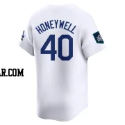 Brent Honeywell Men's Los Angeles Dodgers White Limited 2024 World Tour Seoul Series Home Jersey