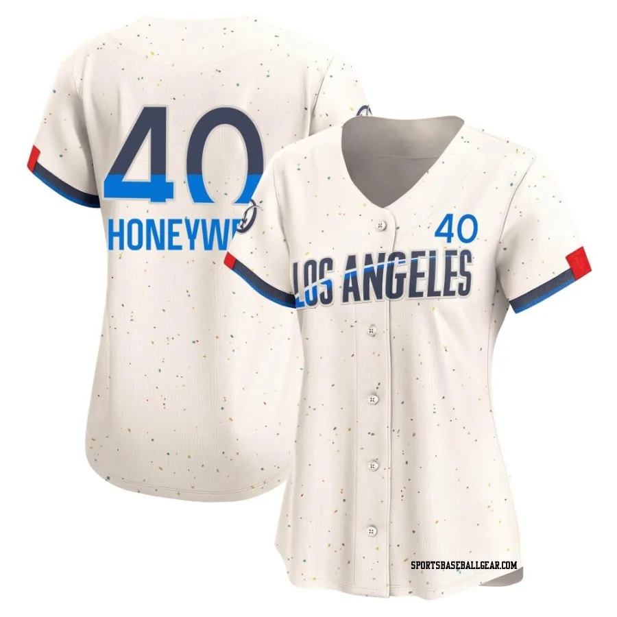 Brent Honeywell Women's Los Angeles Dodgers Cream Limited 2024 City Connect Jersey
