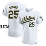 Brent Rooker Men's Oakland Athletics White Elite Home Jersey