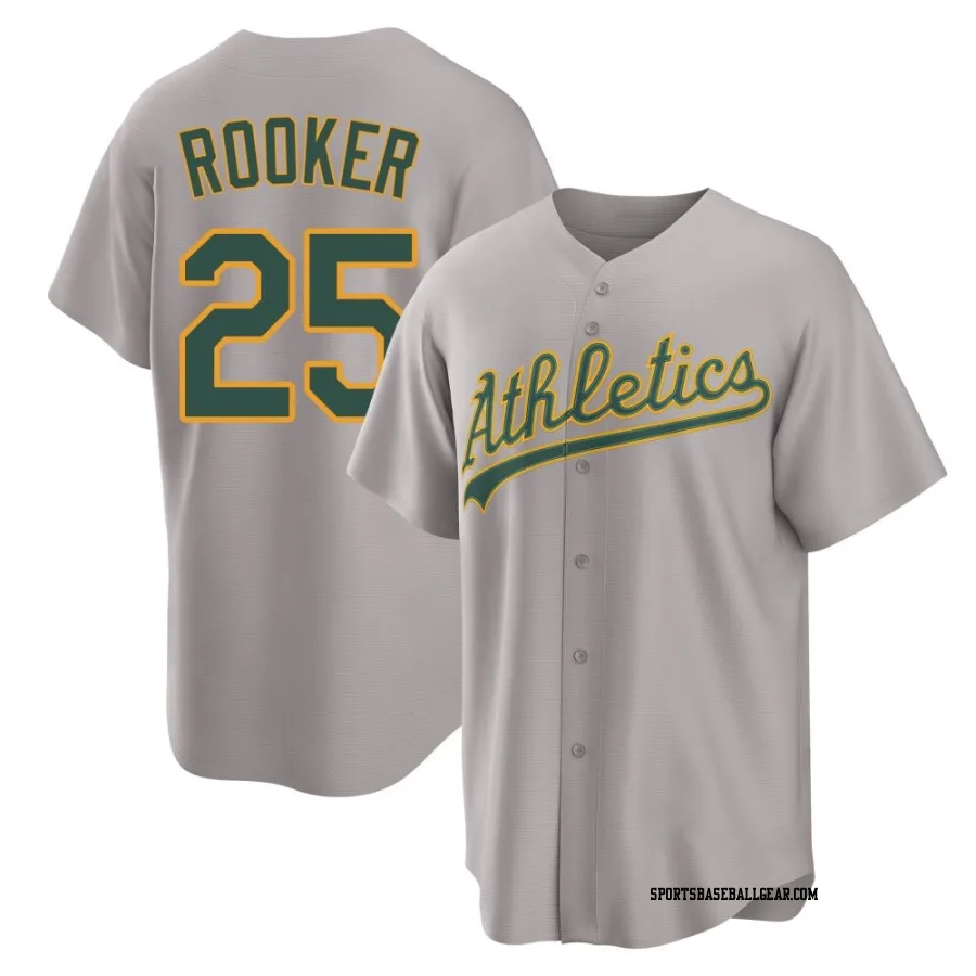 Brent Rooker Youth Oakland Athletics Gray Replica Away 2.0 Jersey