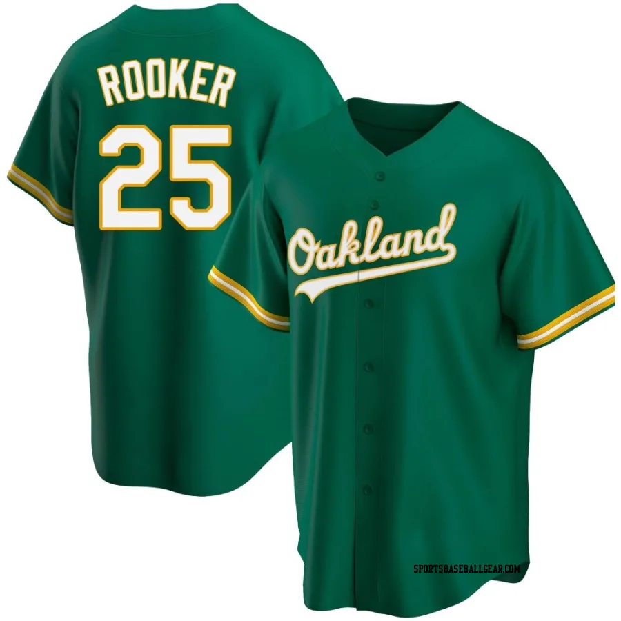 Brent Rooker Youth Oakland Athletics Green Replica Kelly Alternate Jersey