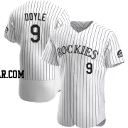 Brenton Doyle Men's Colorado Rockies White Authentic Home Jersey