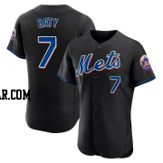 Brett Baty Men's New York Mets Black Authentic 2022 Alternate Jersey