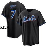 Brett Baty Men's New York Mets Black Replica 2022 Alternate Jersey