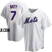 Brett Baty Men's New York Mets White Replica Home Jersey