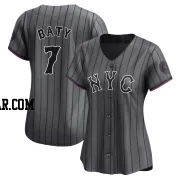 Brett Baty Women's New York Mets Limited Graphite 2024 City Connect Jersey