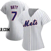 Brett Baty Women's New York Mets White Authentic Home Jersey