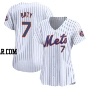Brett Baty Women's New York Mets White Limited Home Jersey