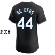 Brett de Geus Men's Miami Marlins Black Elite Alternate Vapor Premier Jersey