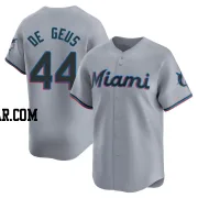Brett de Geus Men's Miami Marlins Gray Limited Road Jersey