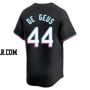 Brett de Geus Youth Miami Marlins Black Limited Alternate Jersey