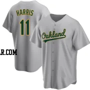 Brett Harris Men's Oakland Athletics Gray Replica Road Jersey