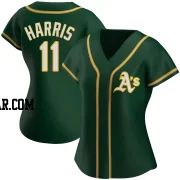 Brett Harris Women's Oakland Athletics Green Replica Alternate Jersey