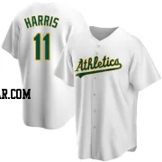 Brett Harris Youth Oakland Athletics White Replica Home Jersey