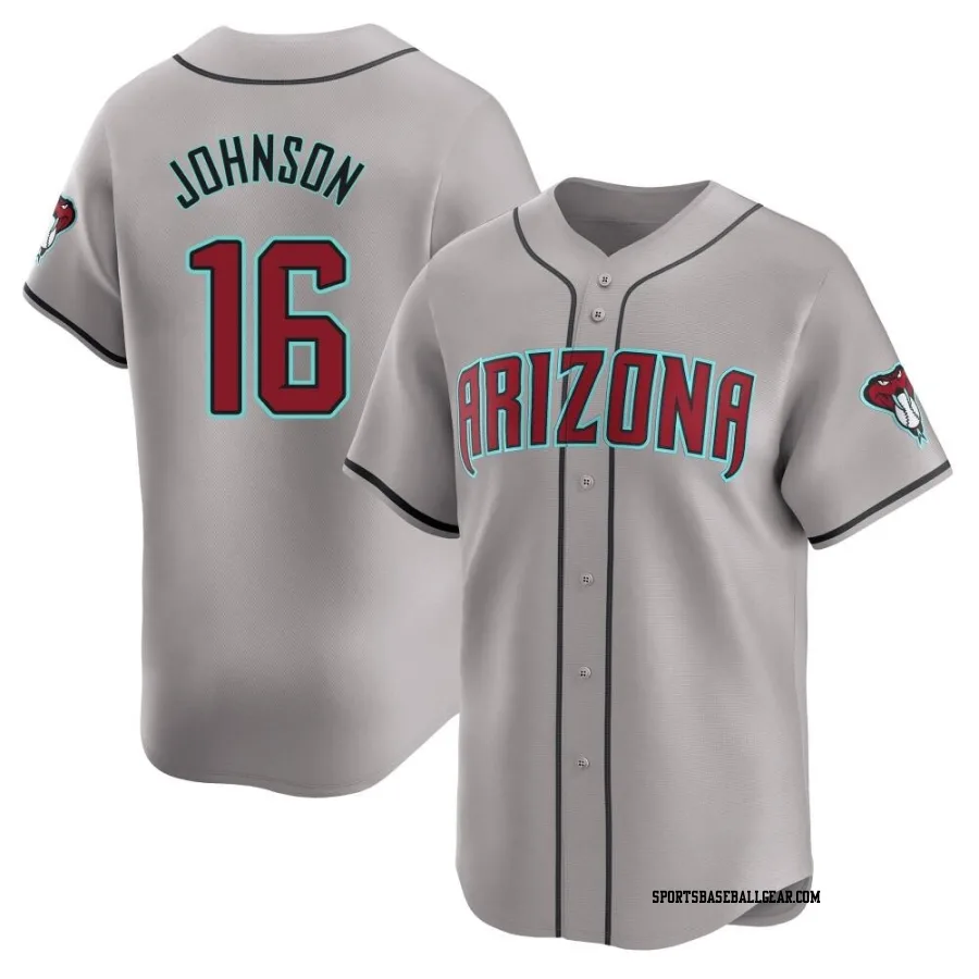 Brett Johnson Youth Arizona Diamondbacks Gray Limited Away Jersey