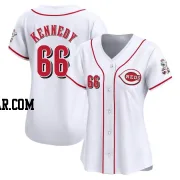 Brett Kennedy Women's Cincinnati Reds White Limited Home Jersey