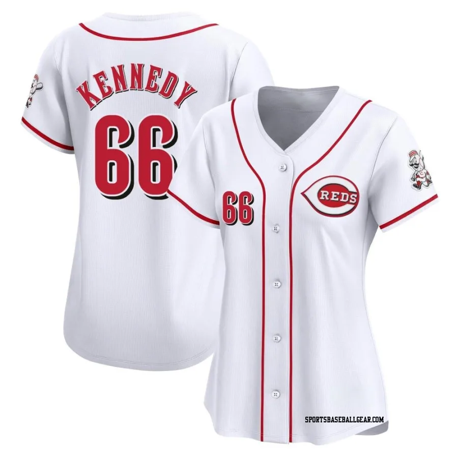 Brett Kennedy Women's Cincinnati Reds White Limited Home Jersey