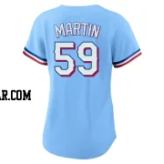 Brett Martin Women's Texas Rangers Light Blue Replica Alternate Jersey