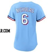 Brett Nicholas Women's Texas Rangers Light Blue Replica Alternate Jersey