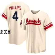 Brett Phillips Men's Los Angeles Angels Cream Replica 2022 City Connect Jersey