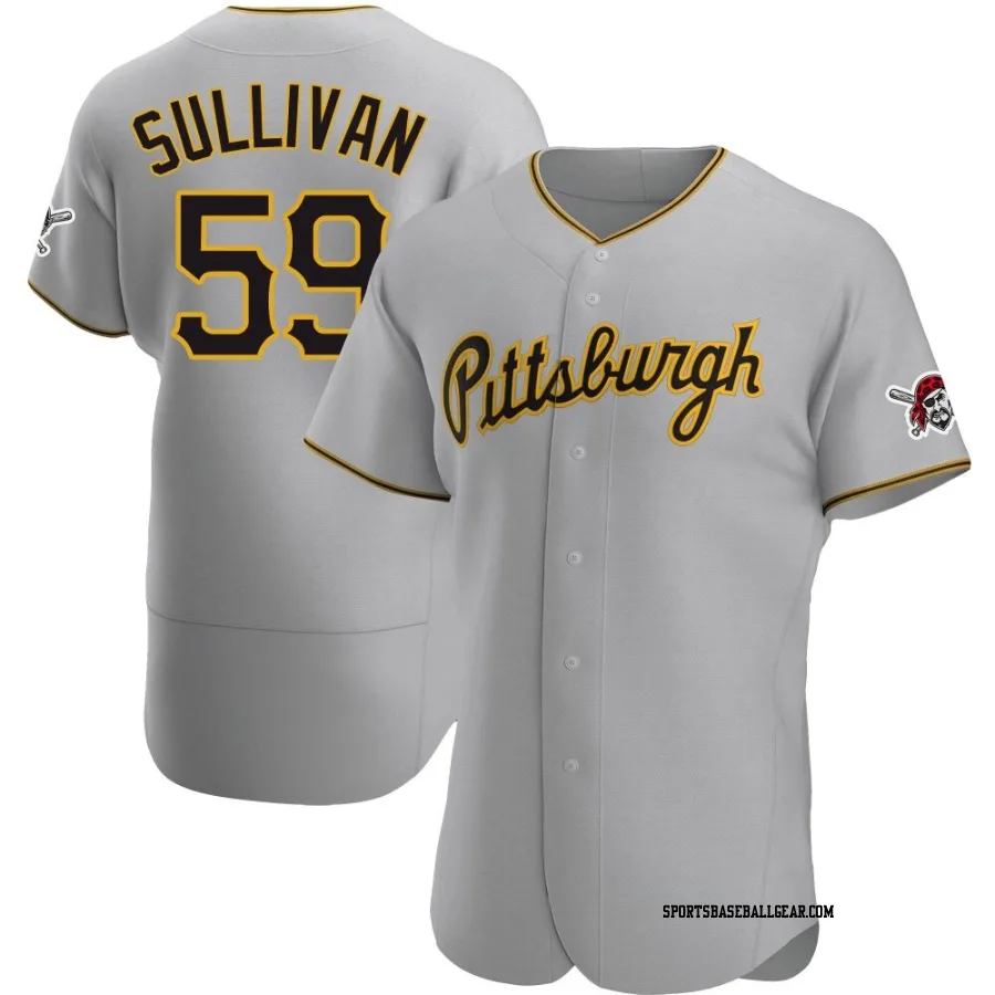 Brett Sullivan Men's Pittsburgh Pirates Gray Authentic Road Jersey