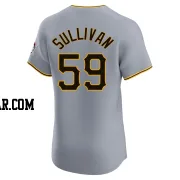 Brett Sullivan Men's Pittsburgh Pirates Gray Elite Road Jersey