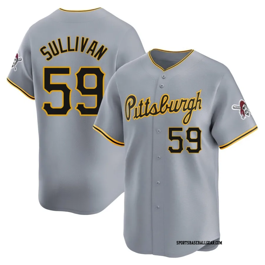 Brett Sullivan Men's Pittsburgh Pirates Gray Limited Away Jersey