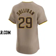 Brett Sullivan Men's San Diego Padres Brown Elite Alternate Jersey
