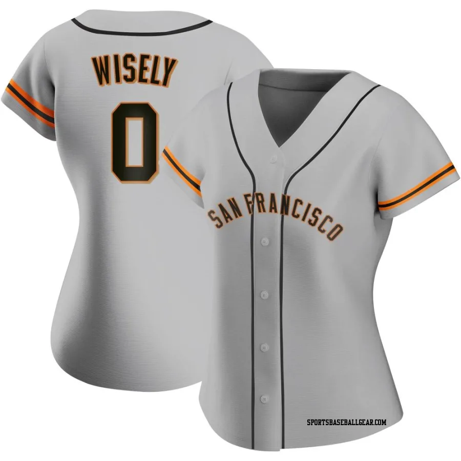 Brett Wisely Women's San Francisco Giants Gray Authentic Road Jersey