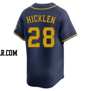 Brewer Hicklen Youth Milwaukee Brewers Navy Limited Alternate Jersey