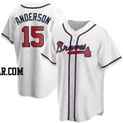 Brian Anderson Men's Atlanta Braves White Replica Home Jersey