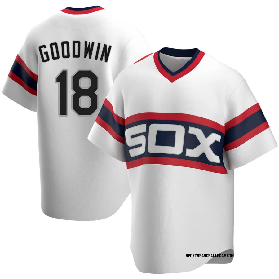 Brian Goodwin Youth Chicago White Sox White Replica Cooperstown Collection Jersey