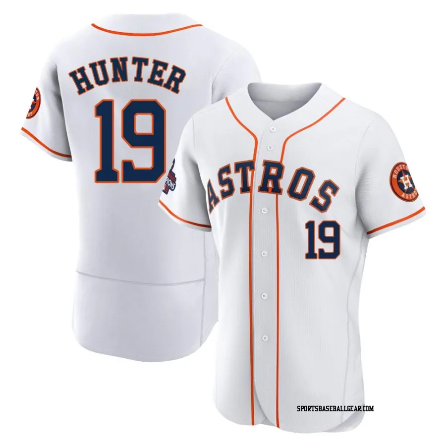 Brian Hunter Men's Houston Astros White Authentic 2022 World Series Champions Home Jersey