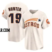 Brian Hunter Youth Houston Astros Cream Limited Throwback Cooperstown Collection Jersey