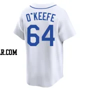 Brian O'Keefe Men's Seattle Mariners White Limited Throwback Cooperstown Collection Jersey