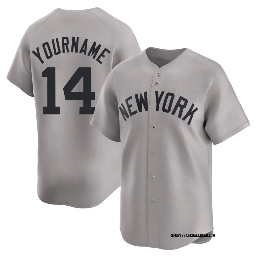 Brian Roberts Men's New York Yankees Gray Limited Away Jersey