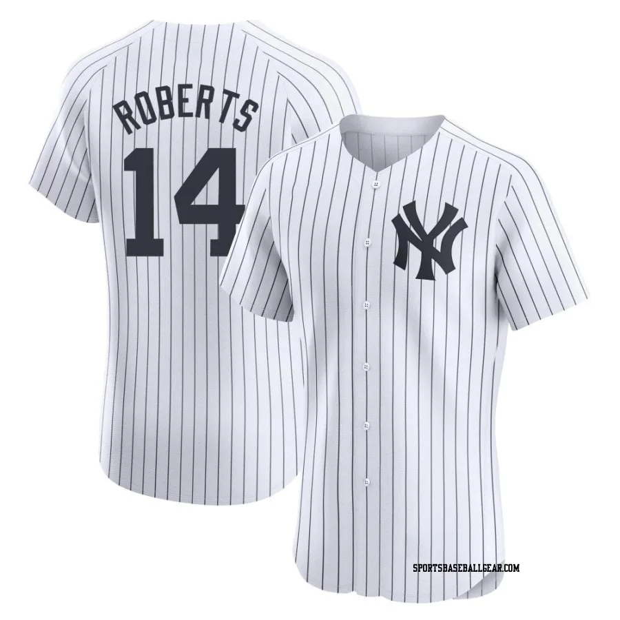 Brian Roberts Men's New York Yankees White Elite Home Jersey