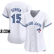 Brian Serven Women's Toronto Blue Jays White Limited Home Jersey