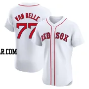 Brian Van Belle Men's Boston Red Sox White Elite Home Patch Jersey